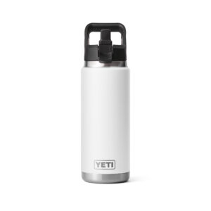 YETI Rambler 26oz Straw Bottle - white