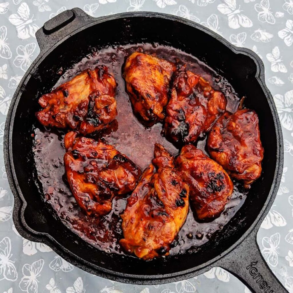 BBQ Grilled Chicken Thighs