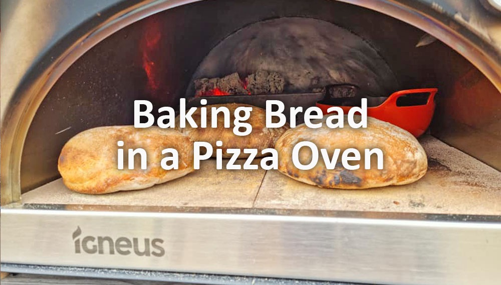 baking bread in the igneus classico pizza oven